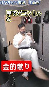護身術の基本！確実に効かせる金的蹴りの極意【オンライン護身術道場不動館】