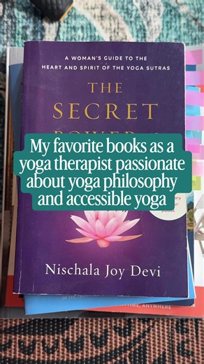 These are a few of the books that have deeply shaped the way I work as a yoga therapist. 📚 My work is rooted in yoga philosophy, accessibility, and nervous system support, especially for people living with chronic illness and autoimmune conditions. These are the books I keep coming back to again and again. ✨ The Secret Power of Yoga by Nischala Joy Devi A beautiful, heart-centered interpretation of the Yoga Sutras that emphasizes compassion, self-acceptance, and spiritual connection rather than