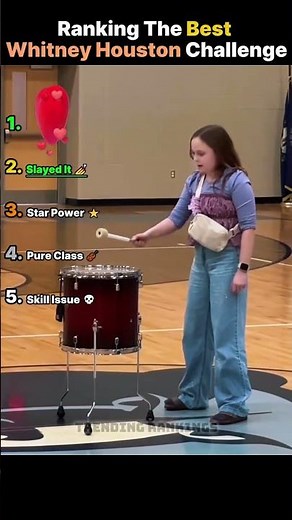 Ranking The Best Whitney Houston Drum Challenge moments 🥁 #shorts #viral #whitneyhouston