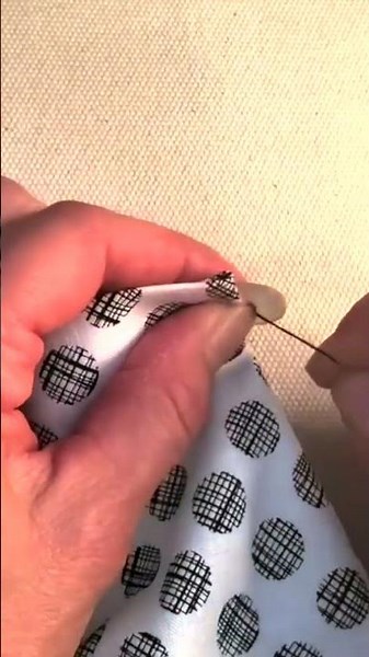 Sew a button like a pro! #shorts