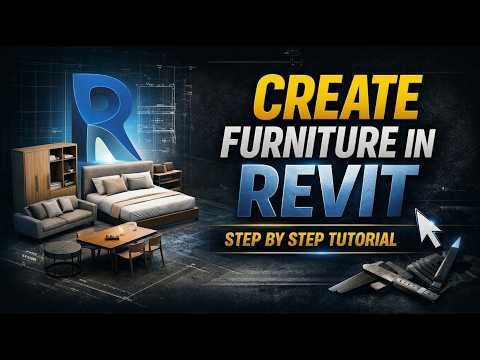 How to Create Furniture in Revit Project Model Step by Step | Revit Furniture Family Tutorial |