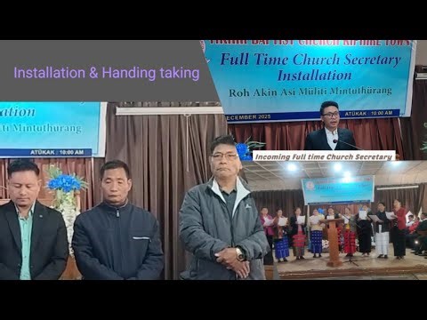 Full time Church Secretary Installation & Handing taking Programme | 28th Dec.2025