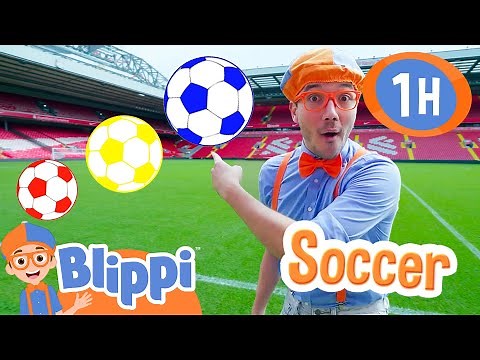 Learn Colors with Blippi at the Soccer Stadium! Educational Videos for Kids