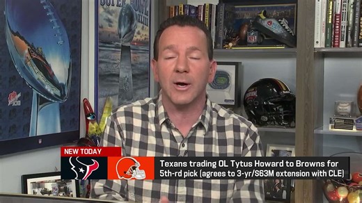Rapoport: Texans trade OL Tytus Howard to Browns for 5th-round pick | 'The Insiders'