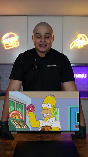 Los donuts de Homer Simpson 🍩 #españatiktok #españa🇪🇸 #recetastiktok #comidatiktok #recetasfaciles #recetasrapidasyricas #recetasrapidas #postre | Elias Dosunmu súper chef