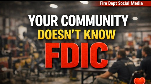 𝐘𝐨𝐮𝐫 𝐂𝐨𝐦𝐦𝐮𝐧𝐢𝐭𝐲 𝐃𝐨𝐞𝐬𝐧’𝐭 𝐊𝐧𝐨𝐰 𝐅𝐃𝐈𝐂 — 𝐀𝐧𝐝 𝐓𝐡𝐚𝐭’𝐬 𝐖𝐡𝐲 𝐘𝐨𝐮𝐫 𝐏𝐨𝐬𝐭𝐬 𝐌𝐚𝐭𝐭𝐞𝐫 Most people in your community have no idea what FDIC is—and that’s perfectly okay. What does matter is that they trust their fire department, understand the effort behind the job, and feel confident that the people protecting them are trained, prepared, and committed. In this episode, we use FDIC as a real-world example to show how fire departments can turn training moments, c