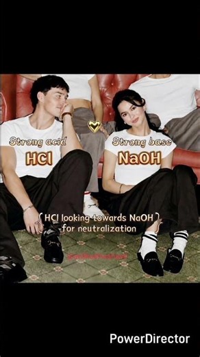 The Chemical Equation: ✧ HCl + NaOH → NaCl + H₂O #chemistry #cheminformatic #chemicalspace