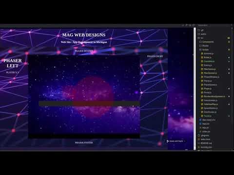 Prototyping a Phaser JS Game in A React App Wrapper.