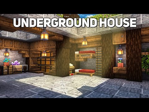 Minecraft: Underground House Tutorial (how to build)