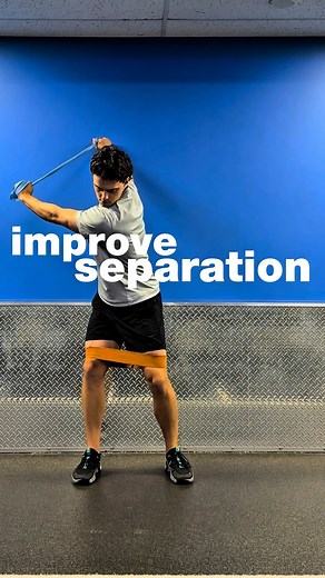 Separation & power starts from the ground up! This drill trains you to coil your upper body around a stable lower half — unlocking serious distance with the ability to effectively separate in the downswing. Stay grounded, separate well! | Sam Druce