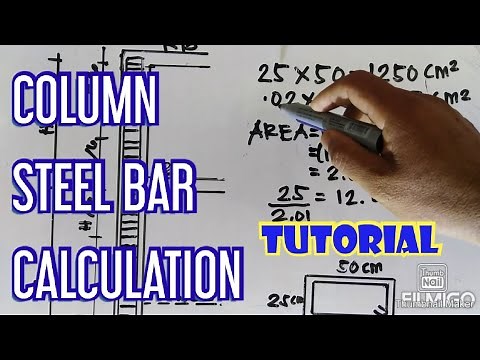 How to Calculate Steel Bars Size and Quantity of Column for House Construction,,, Tutorial (Part 2)