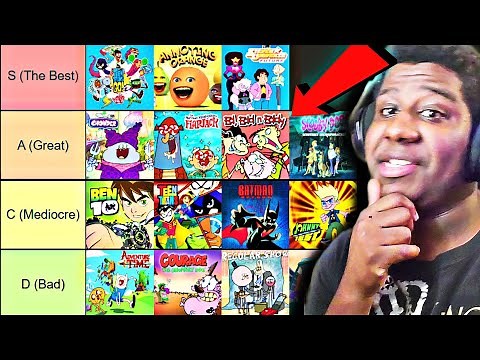The ULTIMATE CARTOON Tier list