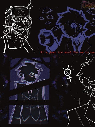 gooofy nonsens eaudio work I did for funnies and HAHAS credit for art to @Casual_Flash on twitter and @candyscythes#psychopomp #psychopompgold #voiceacting