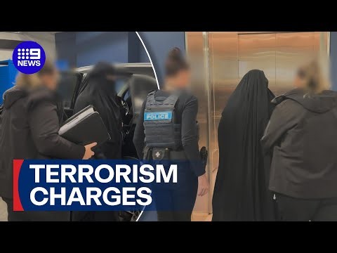 Repatriated 'ISIS bride' charged with terrorism offences in Melbourne | 9 News Australia
