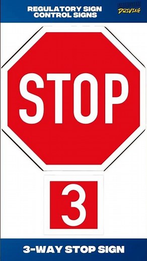 REGULATORY SIGNS: Control Signs Explained | South African Regulatory Road Signs | 3-WAY STOP SIGN