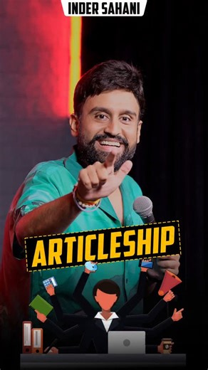 Inder Sahani on Instagram: "Where is my Articleship Fam Upcoming Shows are live on Bookmyshow Tickets link liye DM karien bina soch ke❤️ #indersahani #famoushongehumbhi #standupcomedy #abhaiapkibari #comedy #funnyvideos #funny #liveshow #comedyvideos #chartered #cajokes #articleship #internship"