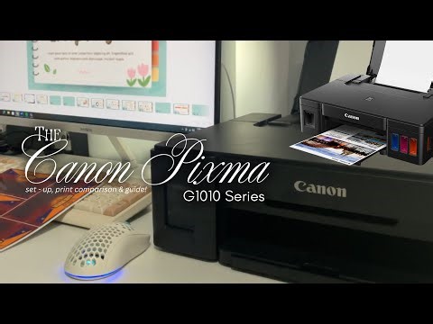 how to set-up “Canon Pixma G1010” | BEST AFFORDABLE QUALITY PRINTER FOR 2025! + print comparison 📂