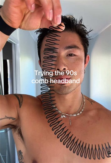 90s Comb Headband Hairstyle Tutorial
