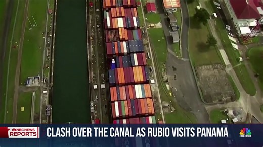 Ahead of Sec. of State Marco Rubio’s trip to Panama this weekend, NBC News’ Andrea Mitchell is in the Central American country reporting on the conflict over the Panama Canal after President Trump threatened to take control of the vital passage. | NBC Nightly News with Tom Llamas