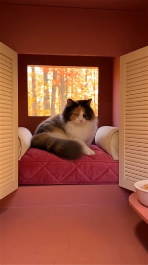 This Cate Has a Secret Room Under the Deck 😺 🏠 #shorts #luxurypets #secret #catroom #catlife #cat