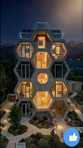 From Bricks to Bees: Building a Modern Honeycomb Masterpiece 🐝🏗️ #trending