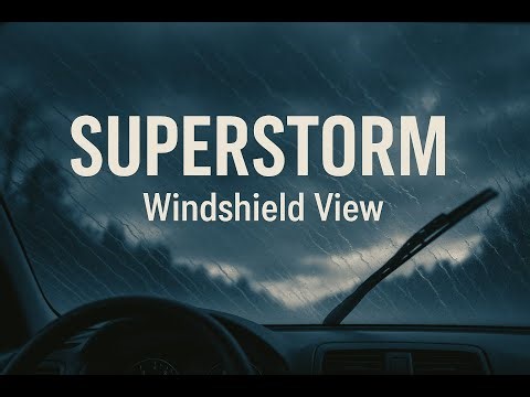 Superstorm While Driving – Extreme Rain & Wind on Car 🌪️🚘🌧️