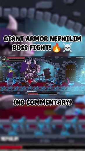 Giant Armored Nephilim Boss Fight.🔥☠️⚔️ #nocommentary #bossfightgaming #gaming #bossmode #boss
