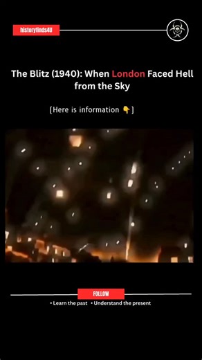 History || Ancient History | In 1940, during World War II, Nazi Germany launched a relentless bombing campaign against Britain known as The Blitz. Night after night,... | Instagram