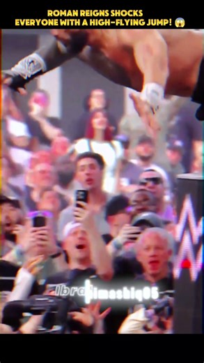 💥 Roman Reigns SHOCKS Everyone With a HIGH-FLYING Jump! 😱#ibrahimashiq05 #bastidosa #romanreigns#wwe