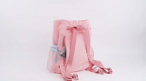 WANDF Drawstring Backpack for Women, Lightweight Gym Bag with Yoga Mat Strap, Water-Resistant String Backpack with Mesh Pocket (Mint Green, Patent Pending)