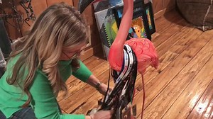 8.9K views · 221 reactions | Taking a trip down memory lane by consulting my nostalgia flamingo! - I’m in the process of transforming my rec room into a gallery of my art  | Nancy Cartwright | Facebook