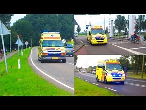 COMPILATION DUTCH AMBULANCES [AMSTERDAM AMBULANCE SERVICES]