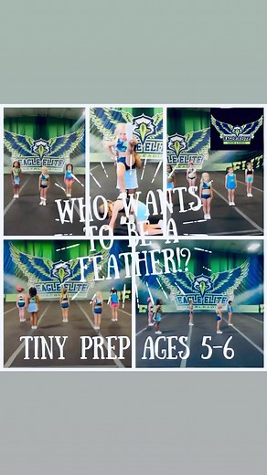 2.4K views · 14 reactions | Check out our Tiny Prep group Feathers!! We are still adding ….email to set up your private try out today! 礪✨ eagleelitecheerleading@gmail.com | Eagle Elite | Facebook