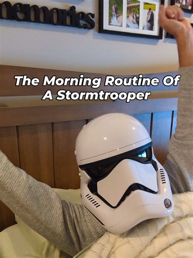 Everyone knows Stormtroopers can't aim... #starwars #stormtrooper #parody #morningroutine #coffee @Disney @Star Wars