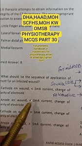 MCQ#34 PHYSIOTHERAPY PROMETRIC EXAM MCQS #dhaexam #shorts #shortsfeed
