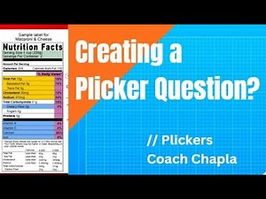Creating a Plicker Question