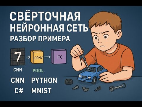 Свёрточная нейронная сеть - разбор примера (CNN, Python, C#, Guide, MNIST)