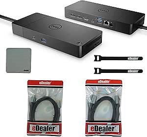 Dell Performance Dock WD19DCS Bundle with 240W Power Adapter (Provides 210W Power Delivery; 90W to Non-Dell Systems) No 3.5mm Ports + Starter Kit Bundle