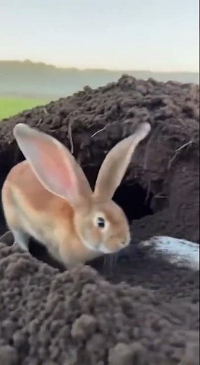 Hero Border Collie Rescues Rabbit Trapped in Burrow! 🐕‍🦺❤️🐇
