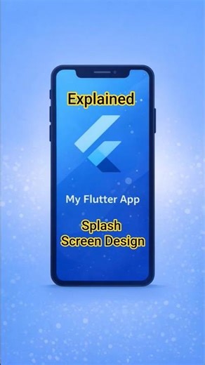 Flutter App Splash Page Screen Design Explained #vivzon #flutter