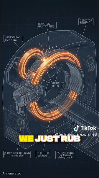 How does a CT Scanner works? 🔍👀 #howitworks #techexplained #ctscanner