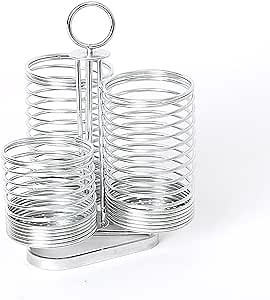 HOME&I Kitchen Utensil Holder for Countertop,304 Stainless Steel Wire Cooking Utensil Crock Caddy Organizers and Store Spoon Chopstick,Cooking Spoon Spatula Flatware,Cutlery,Made in Korea