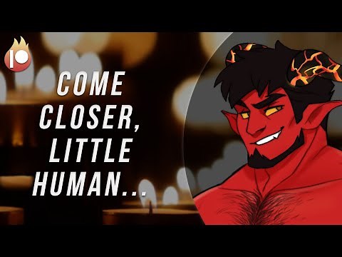 ASMR Roleplay: Getting Touchy w/ Your Demon Boyfriend In The Dark