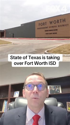 The Texas Education Agency (TEA) is officially taking over the Fort Worth ISD school district, TEA Commissioner Mike Morath told FOX 4 in an exclusive interview on Thursday morning. Morath said the state owes this to the families of Fort Worth ISD. Morath said TEA will be looking for people in the community to fill the board of managers with a broad base of experiences and different backgrounds, including parents, community leaders, and professionals who are united in a belief that all children 
