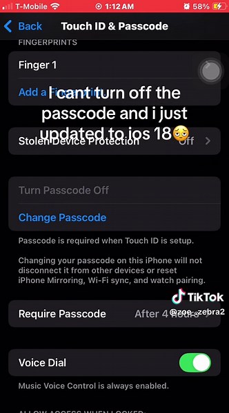 Жь (@kiljo55)’s video of why i cant turn off passcode iphone