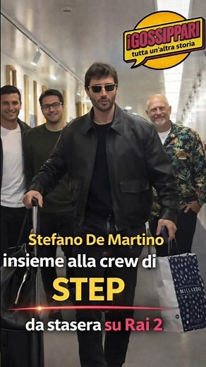 Stefano De Martino with the #STEP crew on Rai 2 #perte