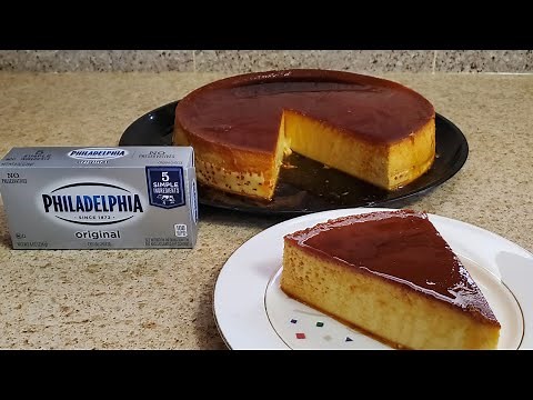 Flan de Queso Crema Philadelphia. super cremoso paso a paso