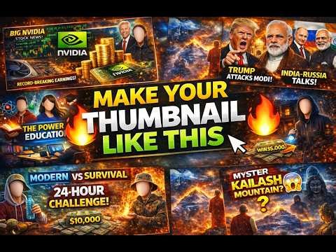 “I Designed High-CTR YouTube Thumbnails | PixelBoost Studio (Sample Work)” #thumbnail
