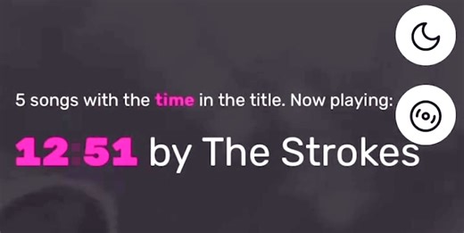 An Online Clock That Plays Song With the Time in Title