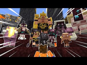 I Fought the Piglins from Minecraft Legends in Minecraft